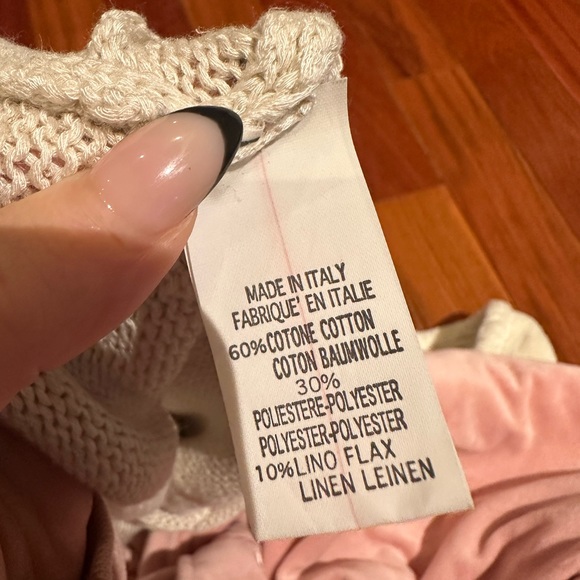 Brandy Melville Knit Oatmeal Cropped Tank - Picture 2 of 3